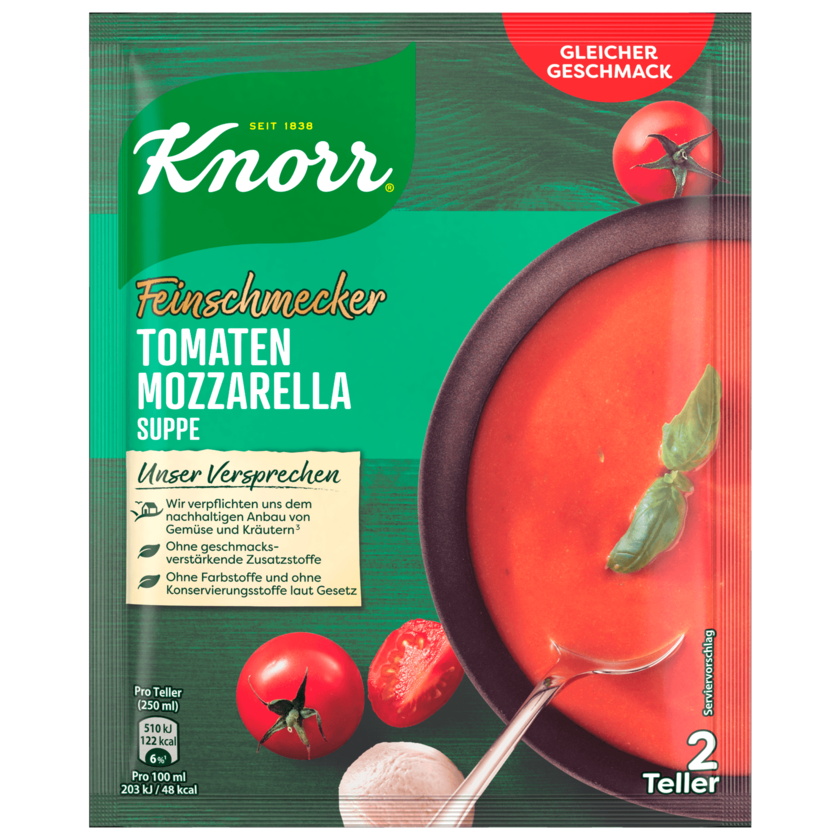 Knorr Feinschmecker Tomate-Mozzarella 500ml
